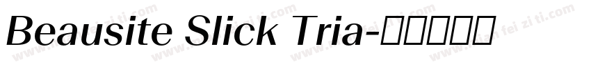 Beausite Slick Tria字体转换